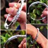 Silver-Bracelet-White-Leaf