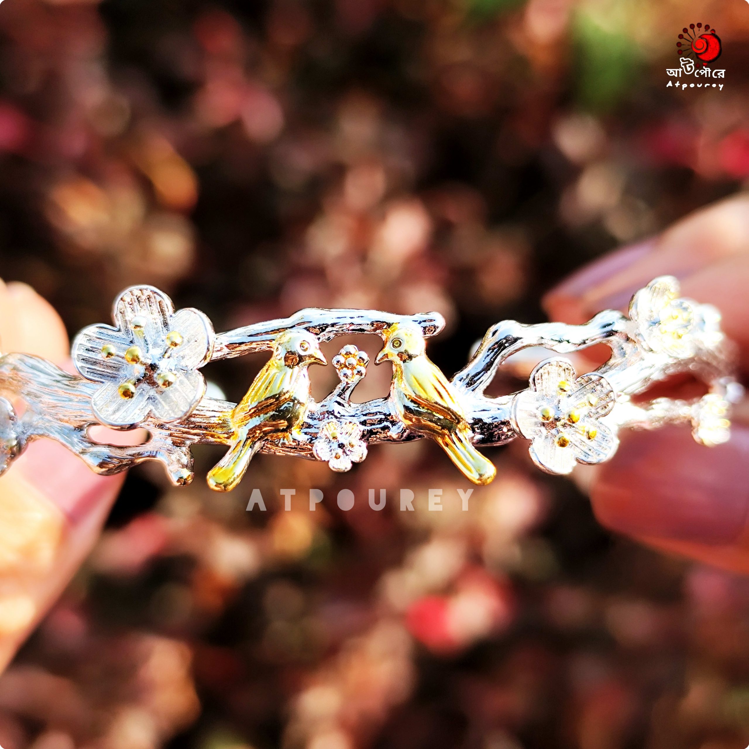 Silver Bracelet Birds - Image 2