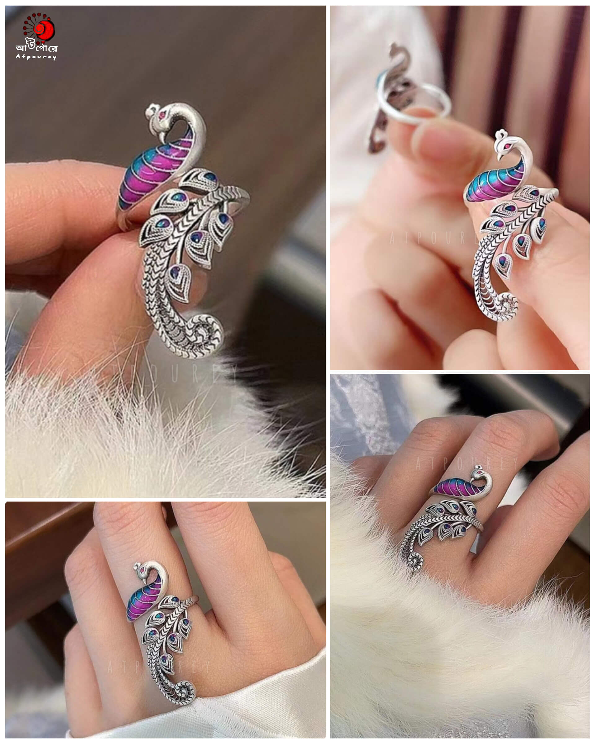 Elegant 925 Sterling Open Ring