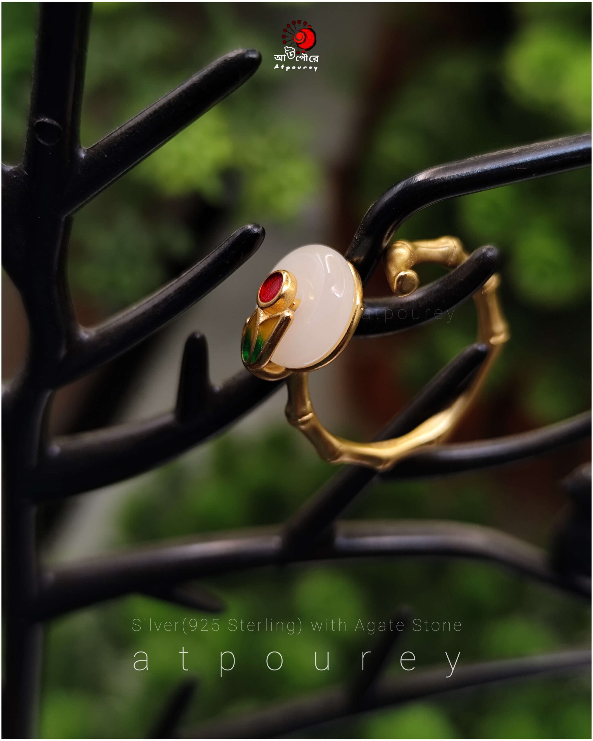 Silver Ring Agate Stone - Image 4