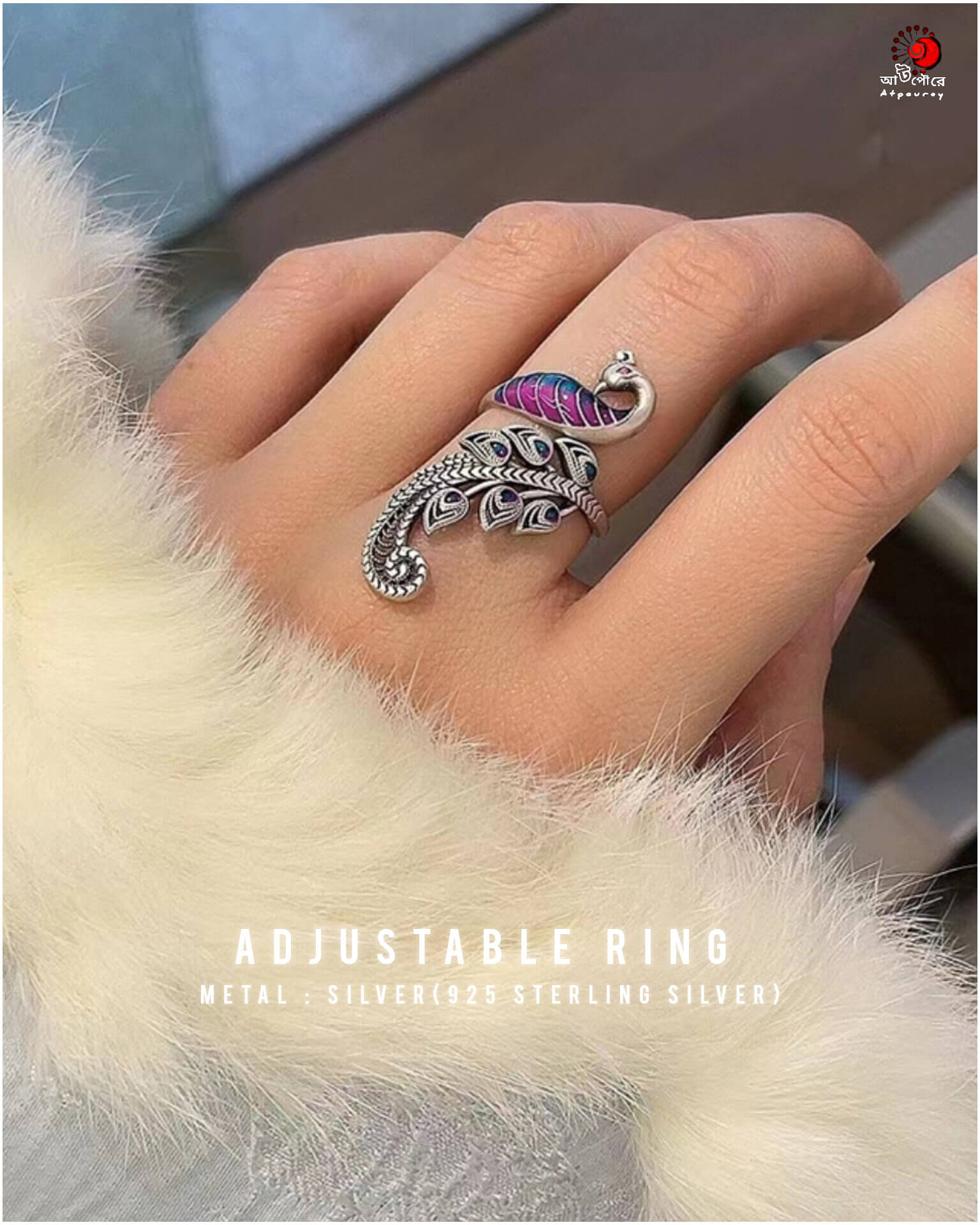 Elegant 925 Sterling Open Ring - Image 3