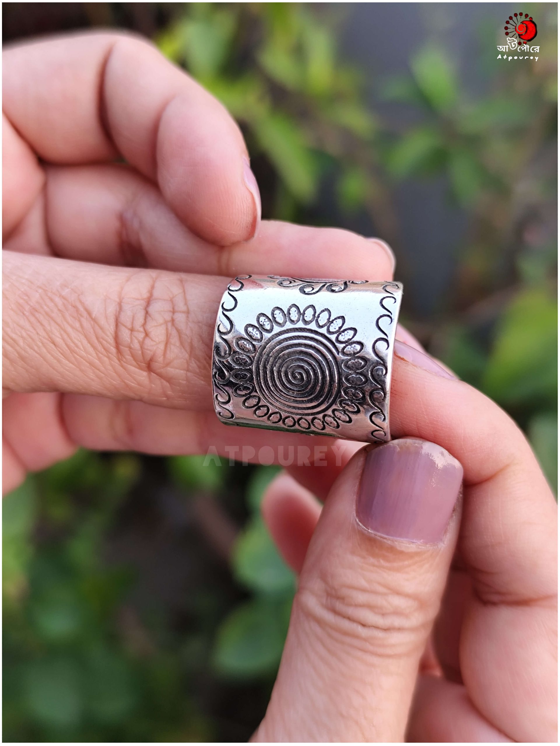 Elegant Adjustable Silver Ring - Image 4