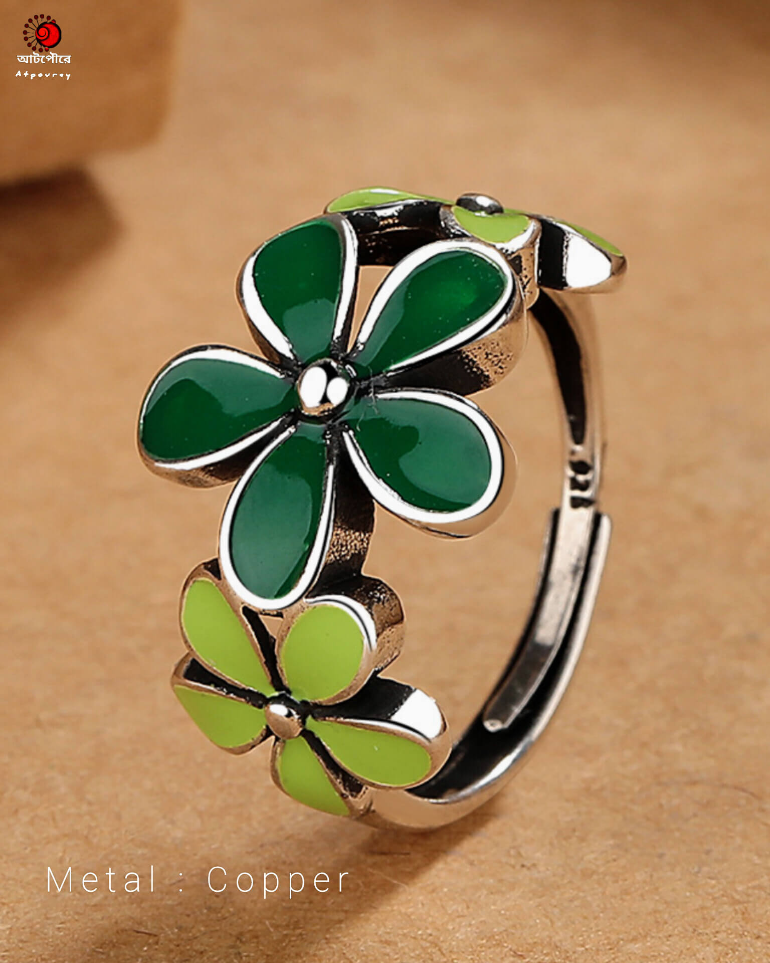 Adjustable Copper Ring - Image 2