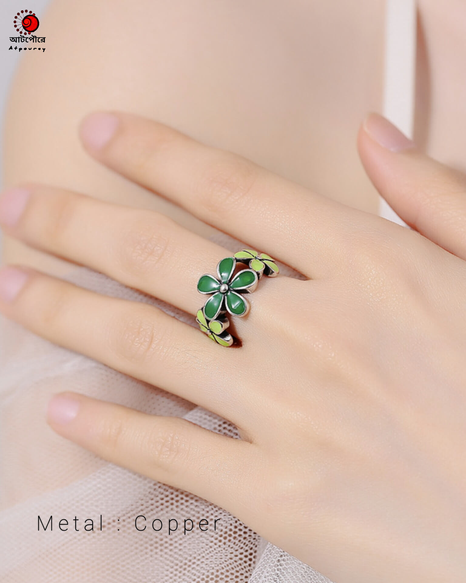 Adjustable Copper Ring - Image 3